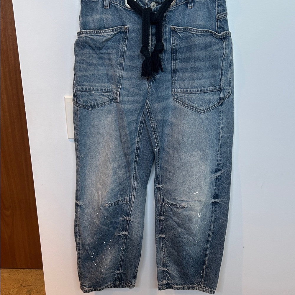 Free People moxie barrel jean sz 24 - Picture 3 of 5